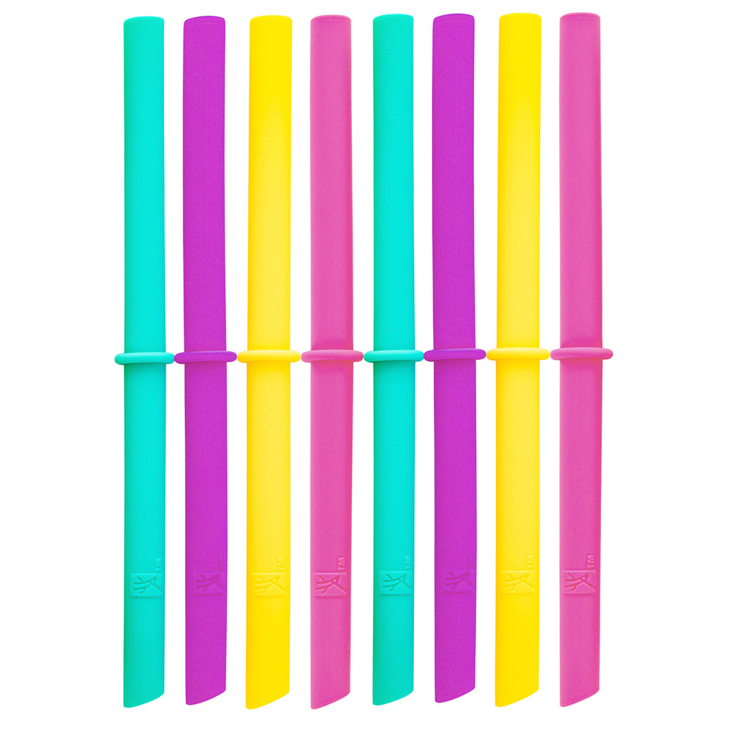 Reusable Silicone Straws with Straw Charms | Personas — NOD Products