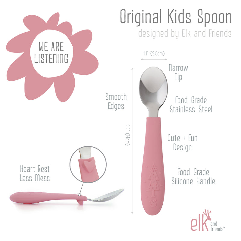 Mother Baby Supplies Kids Utensil Fork Spoon Banana Silicone